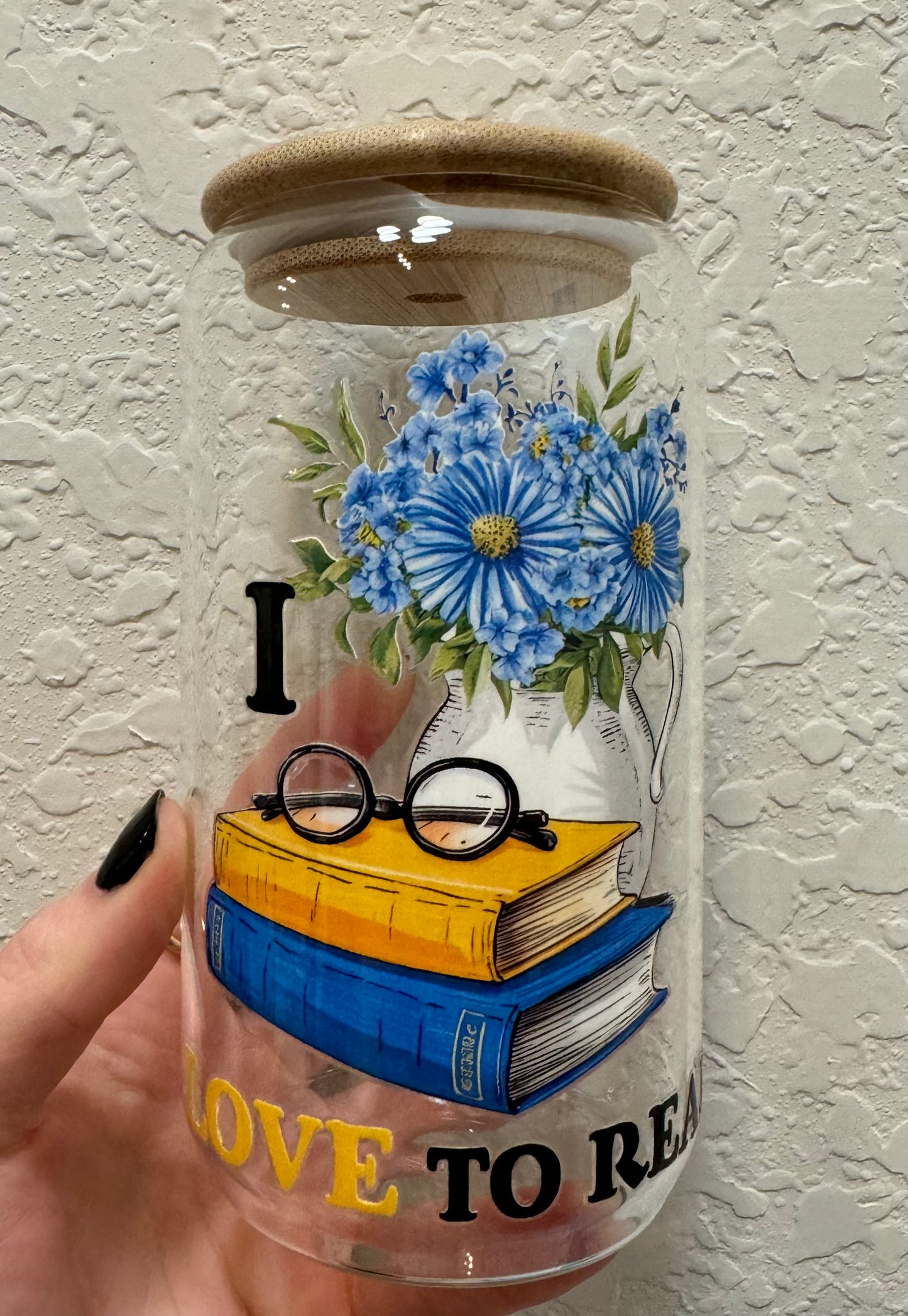 Bookish Glass Tumbler